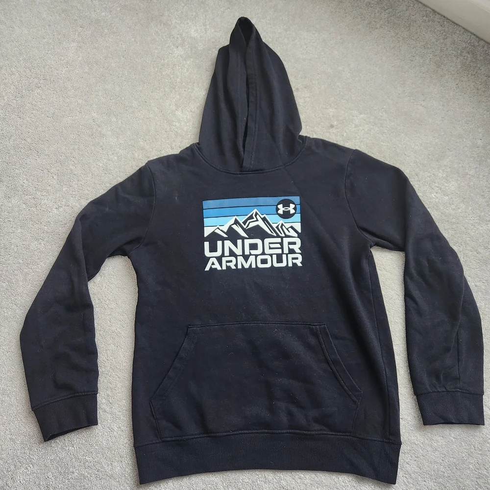 Under Armour Black Hoodie, Youth Large